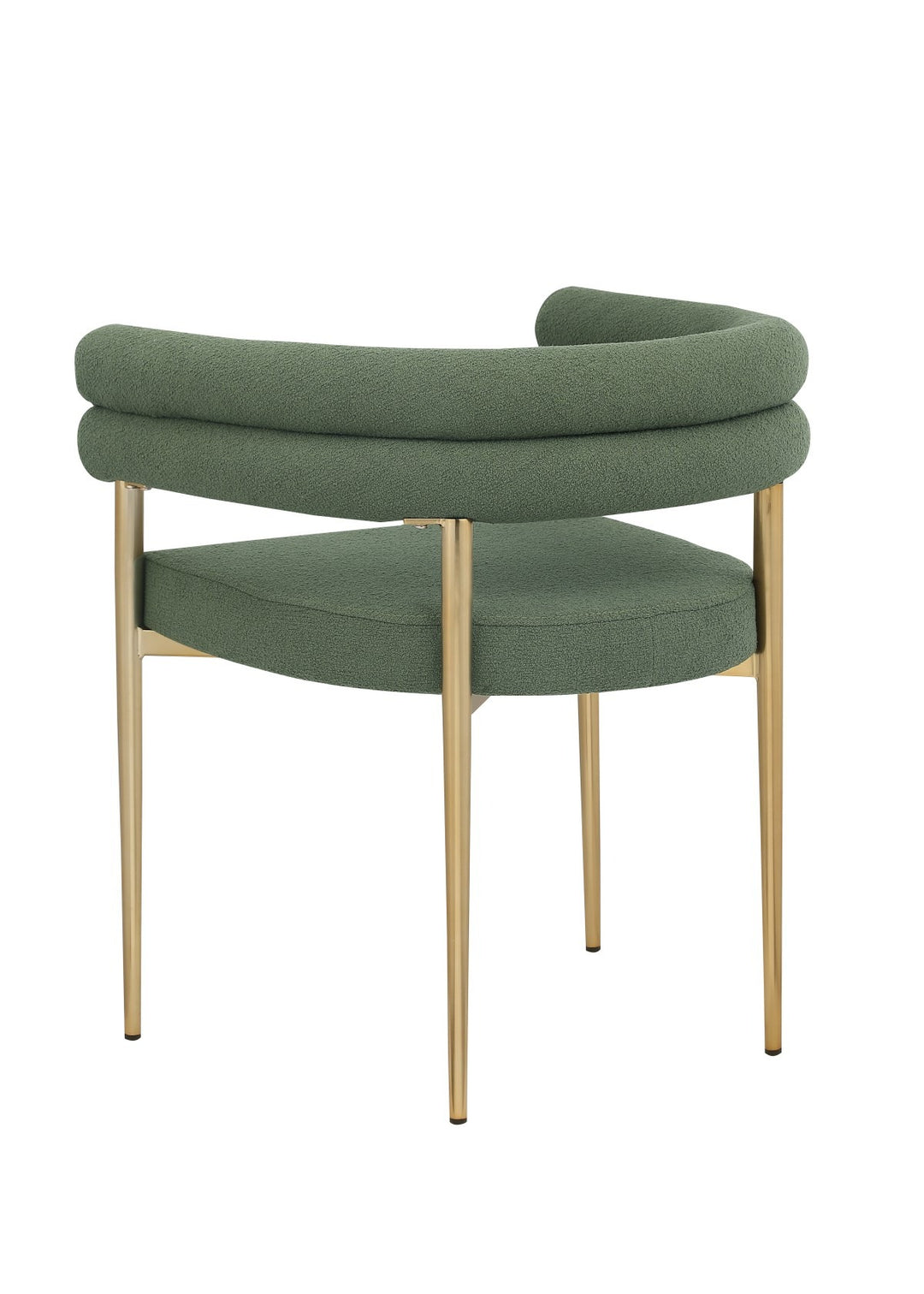 Silveroak Dining Chairs Set of 2 – Contemporary Plush Upholstered Chairs with Gold-Finished