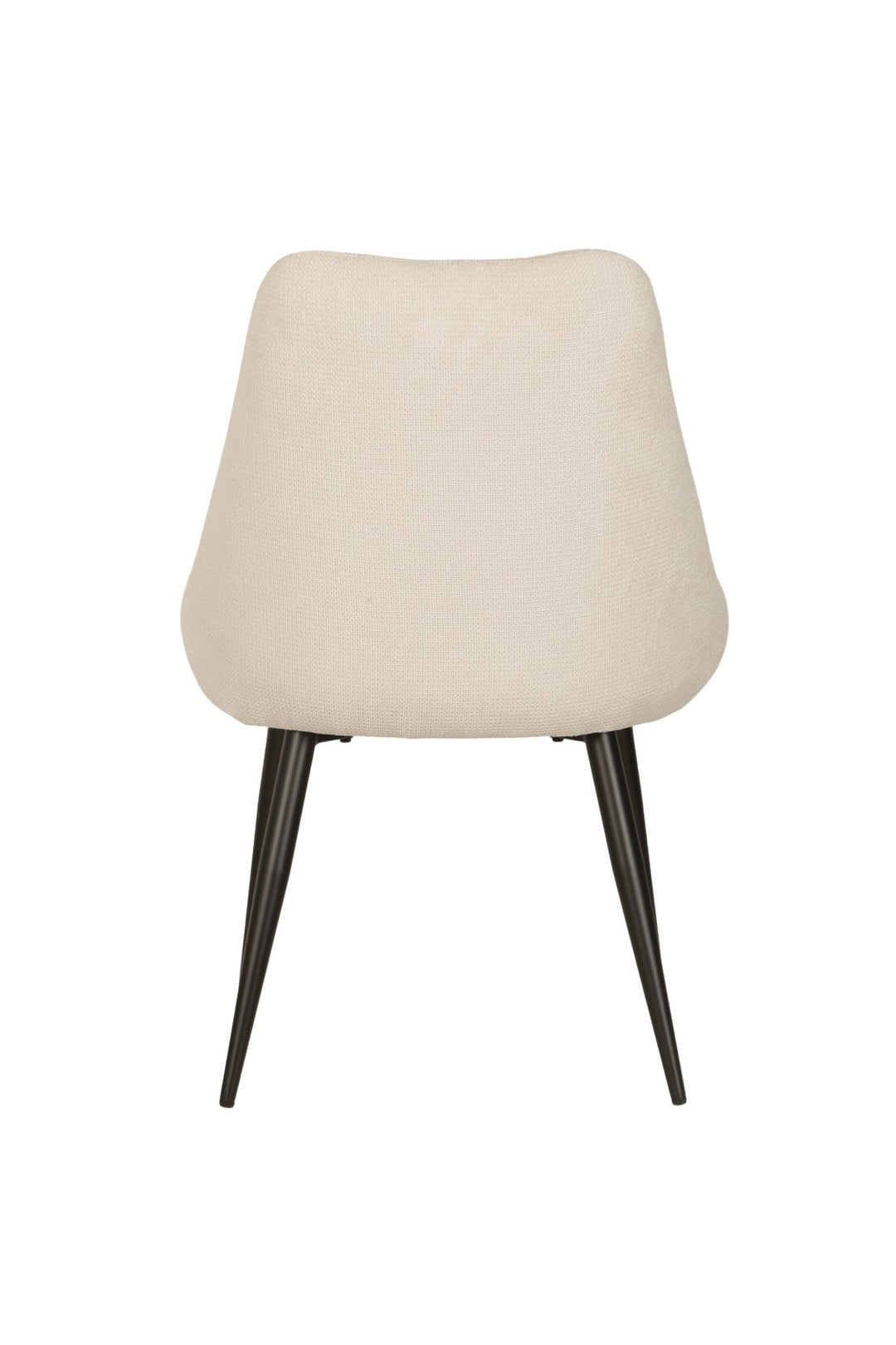 Pinehurst Dining Chairs Set of 2 – Contemporary Textured Fabric Chairs with Curved Back and Splayed Legs