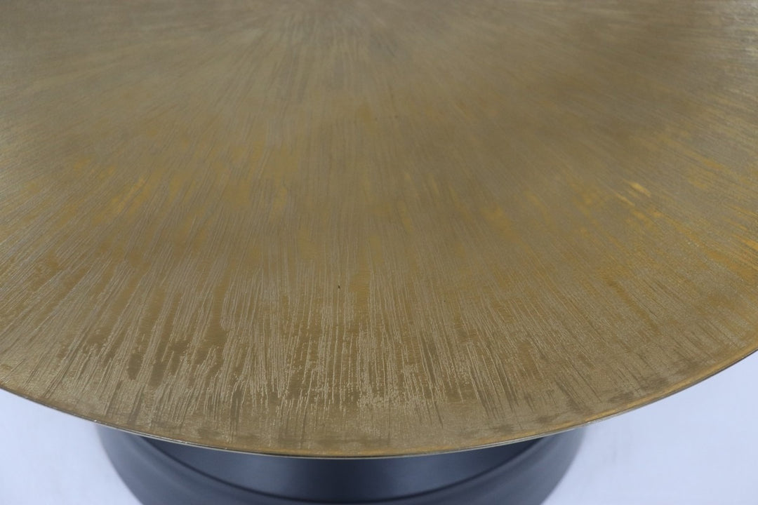 Luxora Luxury Iron Coffee Table with Black & Gold Finish, Timeless Design for Modern Elegant Living Spaces