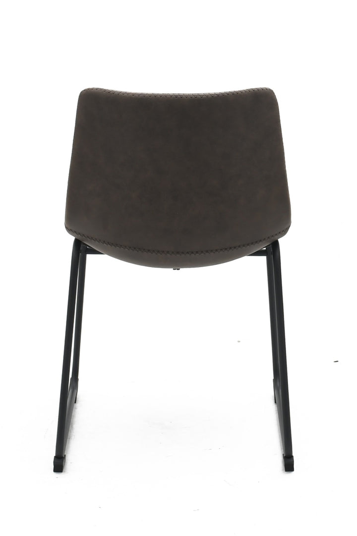 Noble Grace Dining Chair Set of 2 – Modern Upholstered Chairs with Steel Frame, Sled Base and Ergonomic Comfort Design