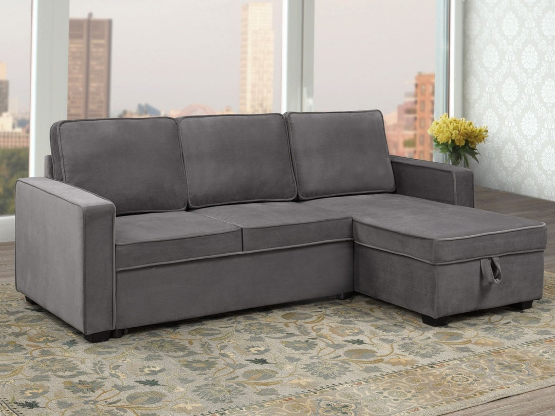Eastmere Reversible Sectional Sofa with Pull-Out Bed & Storage Chaise