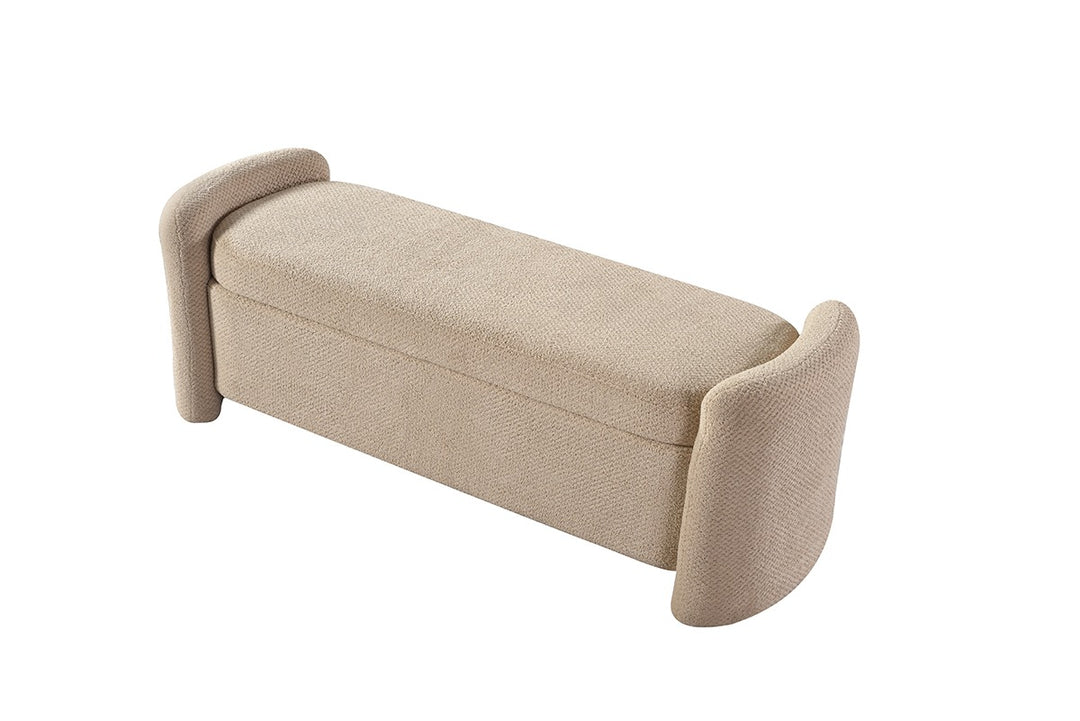 Korvella Upholstered Storage Bench with Hidden Compartment