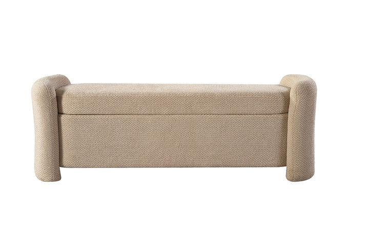 Korvella Upholstered Storage Bench with Hidden Compartment