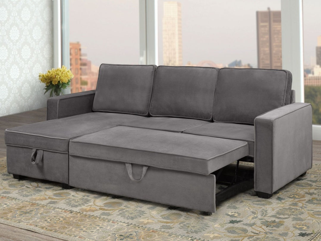 Eastmere Reversible Sectional Sofa with Pull-Out Bed & Storage Chaise