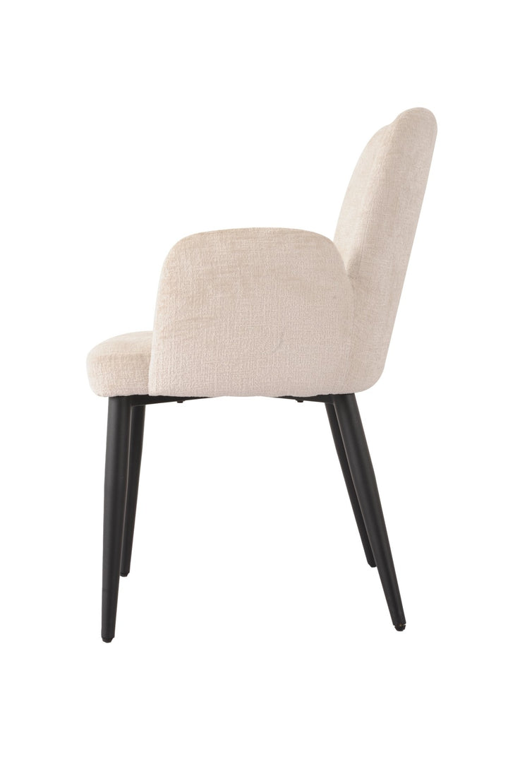 Celeste Dining Chair Set of 2 – Modern Upholstered Chairs with Premium Fabric, Splayed Legs and Contemporary Design