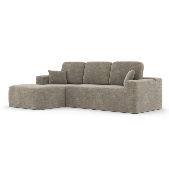 Belliora Modern Compression Sectional Sofa with Pocket Coil Support & Premium Fabric Upholstery
