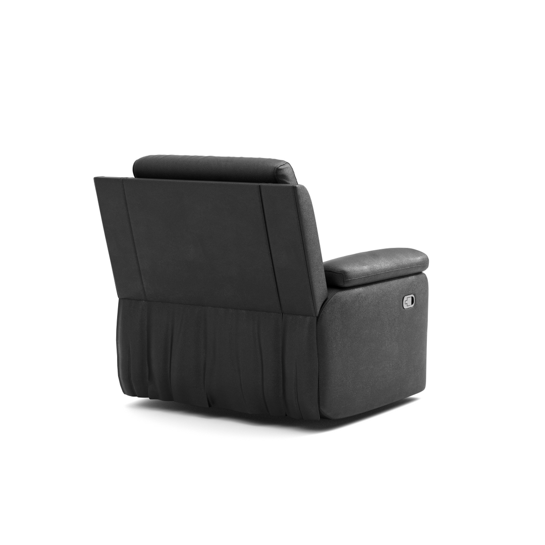 Aura Recliner – Premium Leather Upholstery with Plush Cushioning, Smooth Reclining Mechanism and Contemporary Design for Modern Living Spaces