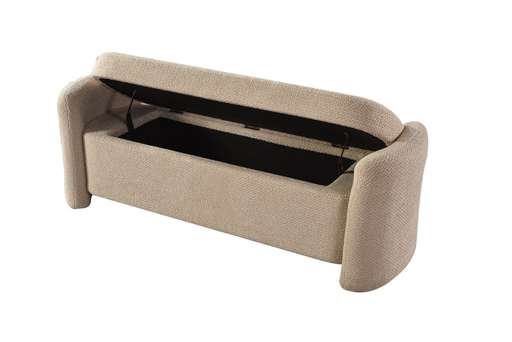Korvella Upholstered Storage Bench with Hidden Compartment