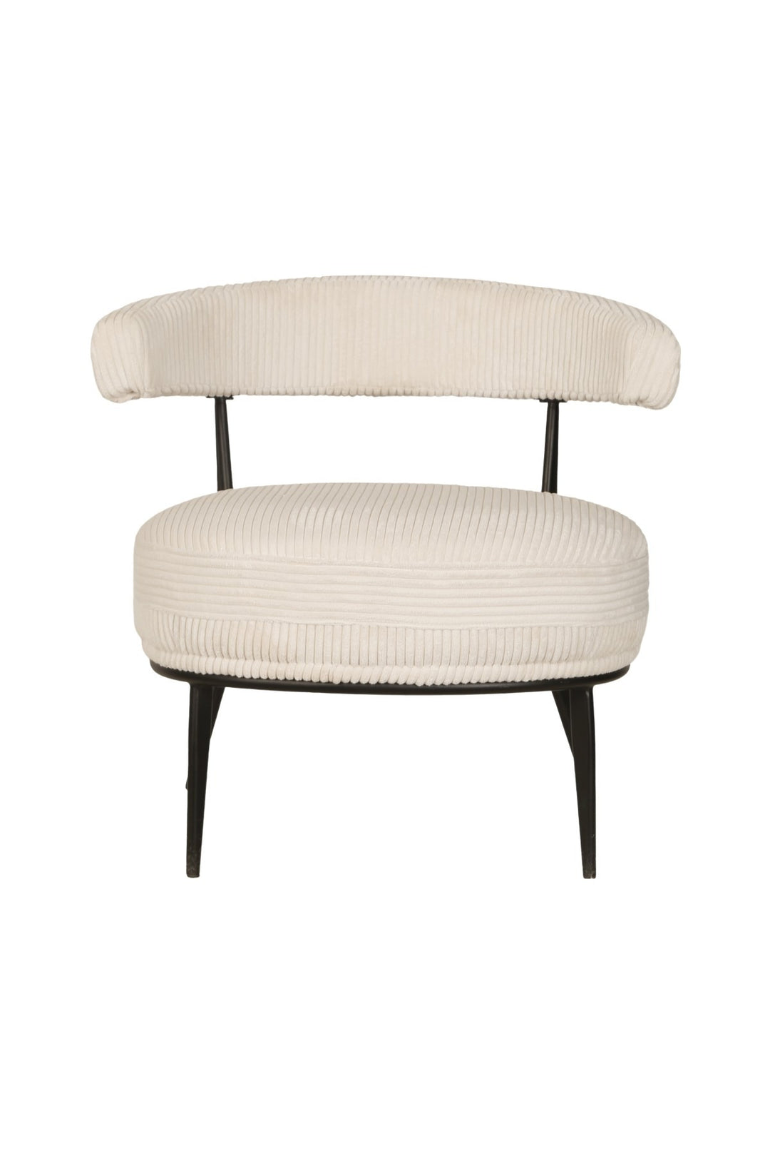 Royal Zenith Ariana Accent Chair – Modern Curved Back Accent Chair with Premium Textured Fabric Upholstery, Powder-Coated Splayed Legs and Contemporary Design Living Room Chair