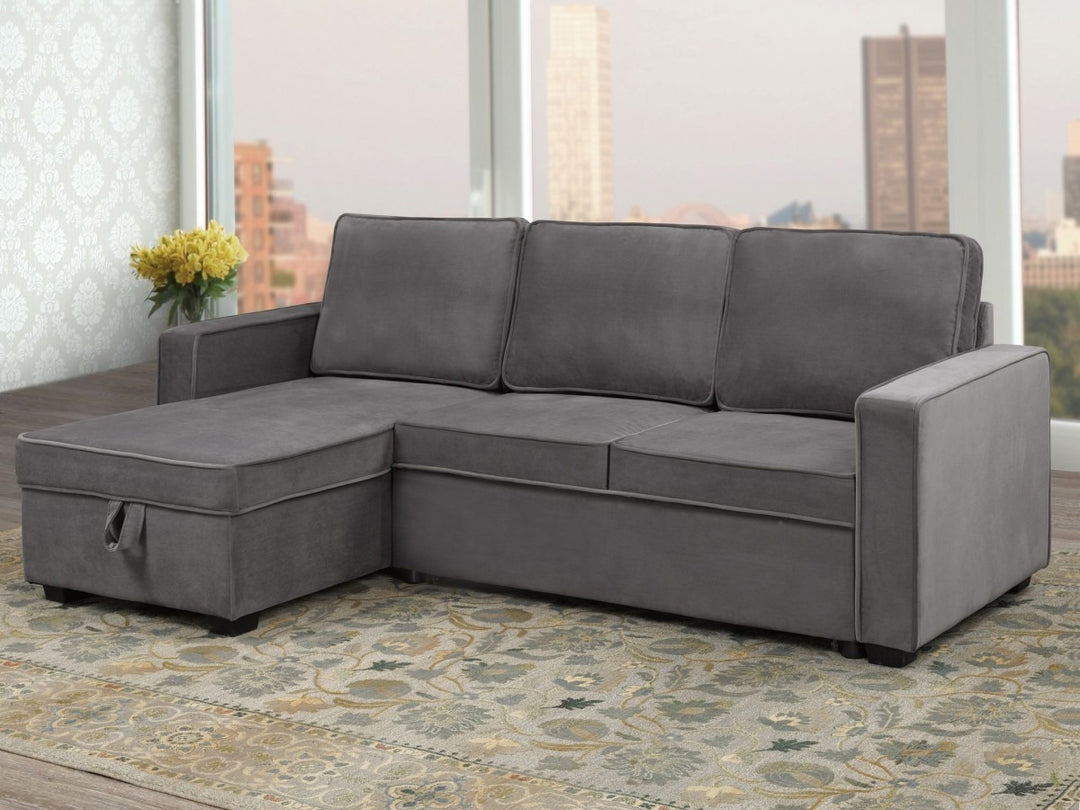 Eastmere Reversible Sectional Sofa with Pull-Out Bed & Storage Chaise