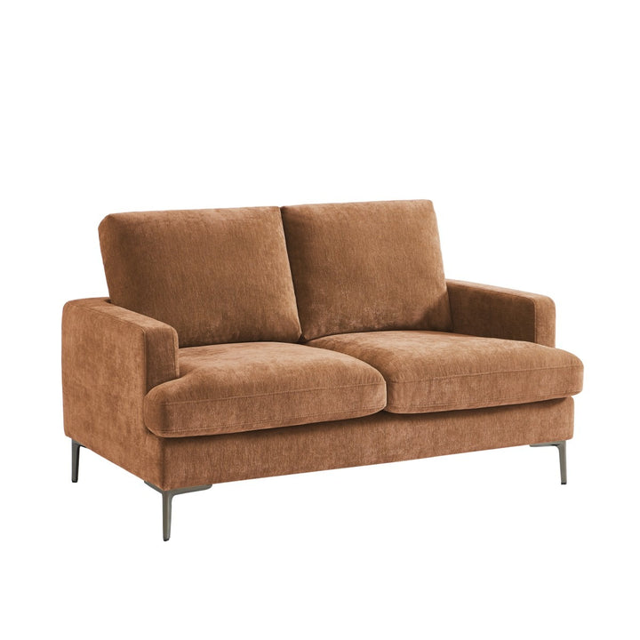 Yorkshire Brown Two Seater Sofa – Premium Textured Upholstery with Plush Cushioning, Pocket Spring Support And Contemporary Design for Modern Living Room