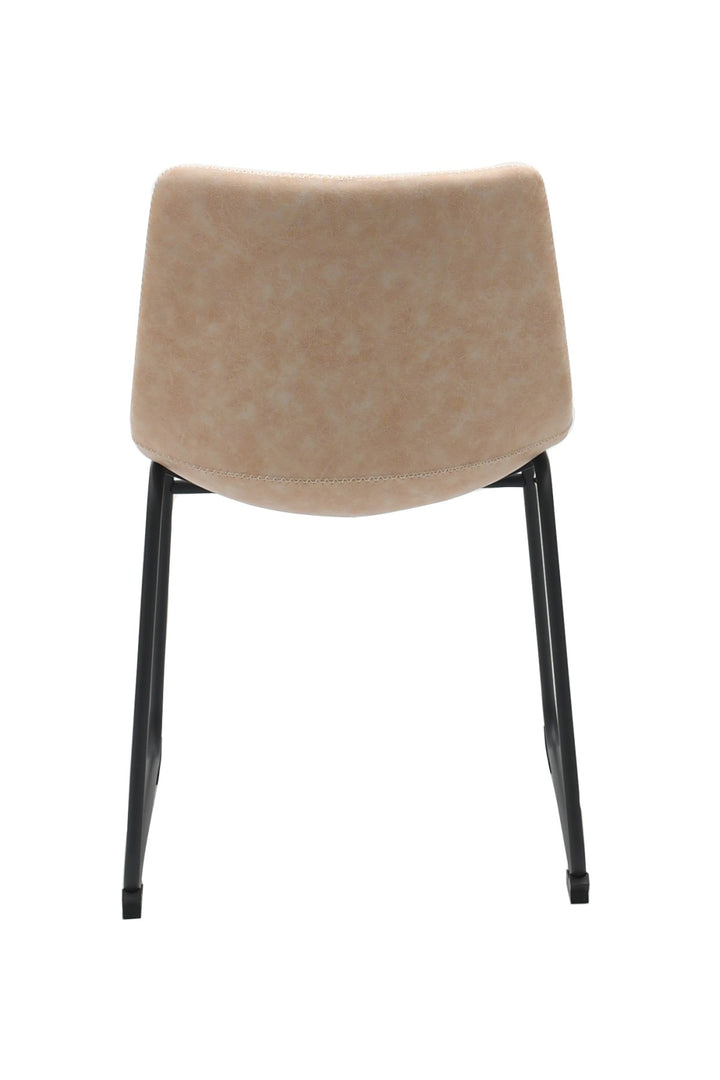 Noble Grace Dining Chair Set of 2 – Modern Upholstered Chairs with Steel Frame, Sled Base and Ergonomic Comfort Seating