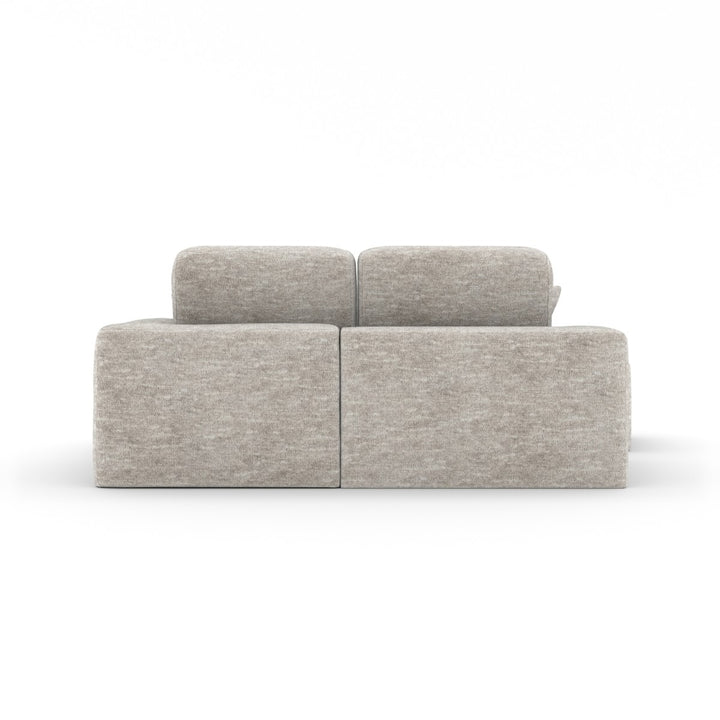 Simone Modern Compression Sectional Sofa with Ottoman, Pocket Coil Support & Premium Fabric Upholstery