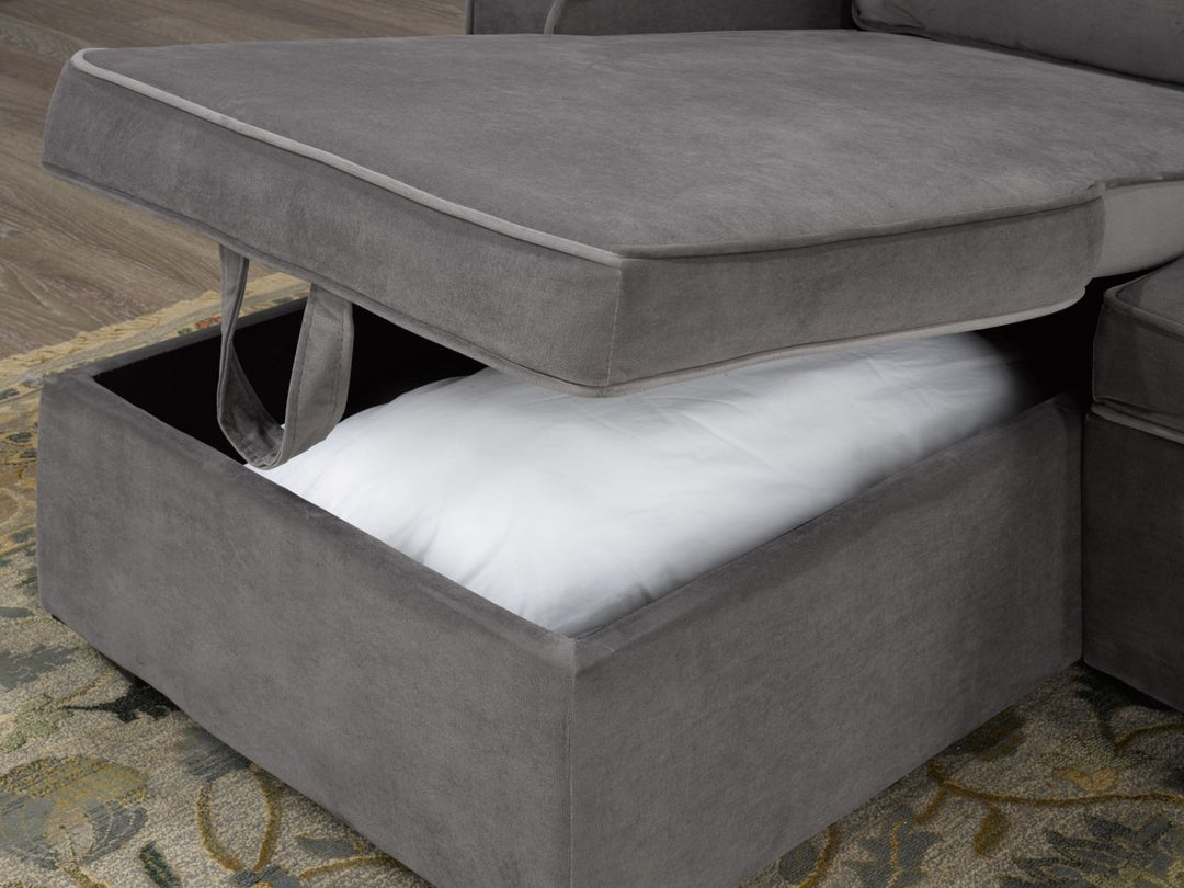 Eastmere Reversible Sectional Sofa with Pull-Out Bed & Storage Chaise