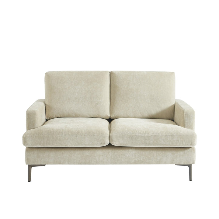 Yorkshire Beige Two Seater Sofa – Premium Textured Upholstery with Plush Cushioning, Pocket Spring Support And Contemporary Design for Modern Living Room