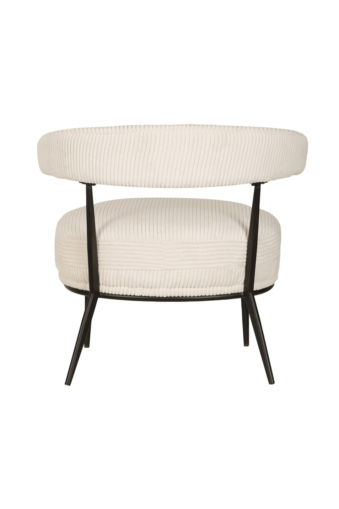 Royal Zenith Ariana Accent Chair – Modern Curved Back Accent Chair with Premium Textured Fabric Upholstery, Powder-Coated Splayed Legs and Contemporary Design Living Room Chair