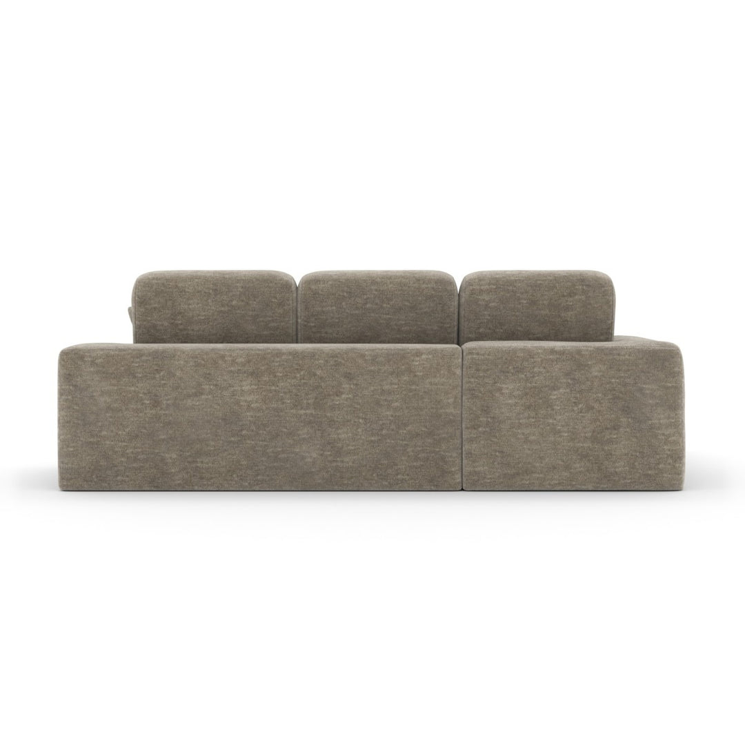Belliora Modern Compression Sectional Sofa with Pocket Coil Support & Premium Fabric Upholstery