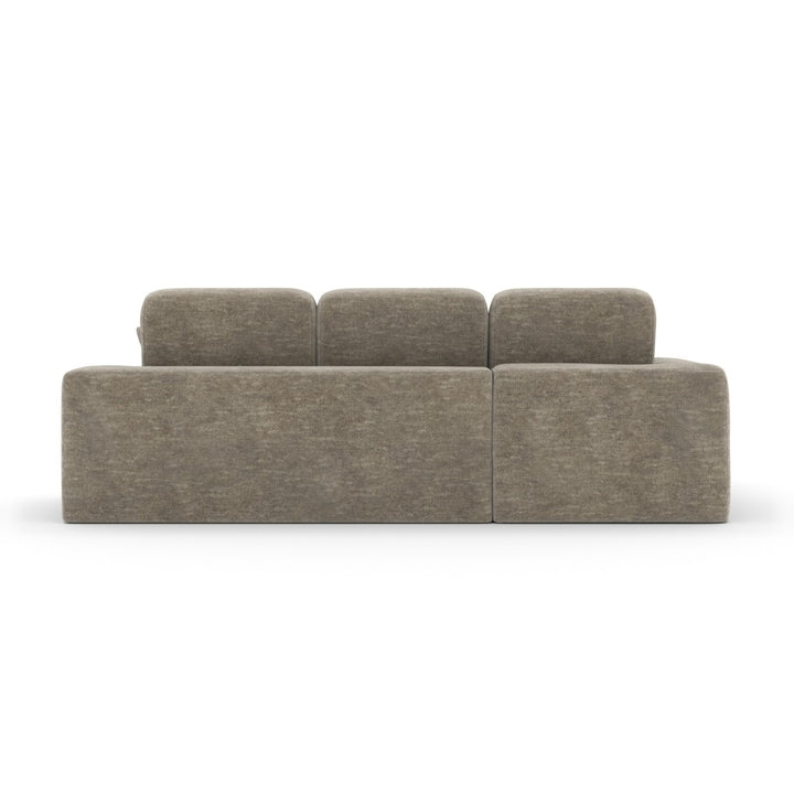 Belliora Modern Compression Sectional Sofa with Pocket Coil Support & Premium Fabric Upholstery