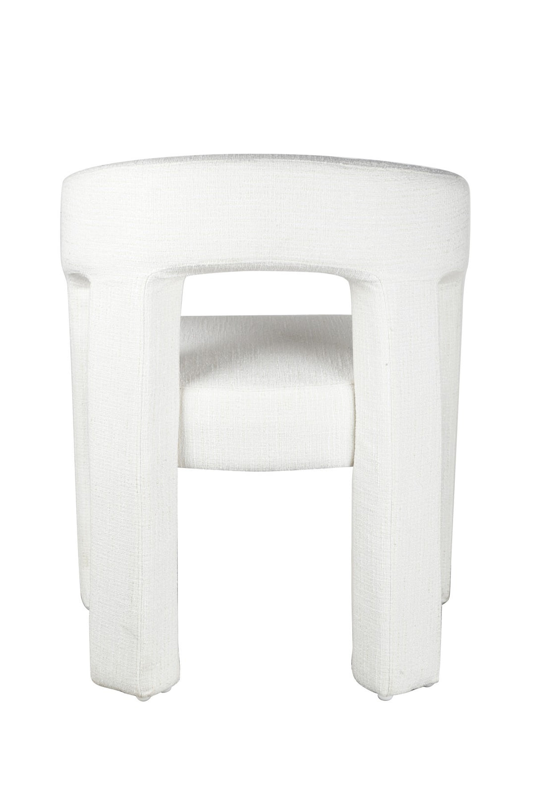 Eterno Dining Chair – Modern Upholstered Chair with Curved Backrest, Armrests and Plush Comfort Seating