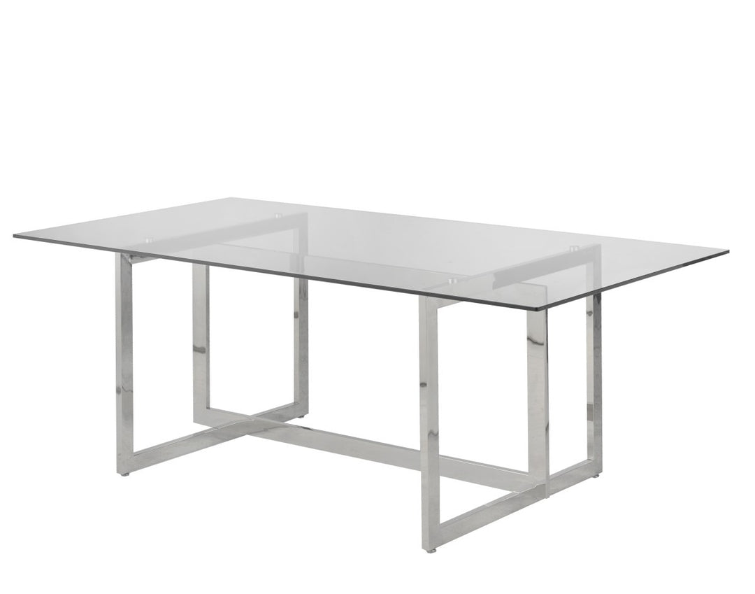 Velmora Contemporary Dining Set – Sleek Glass Dining Table with Modern Chairs
