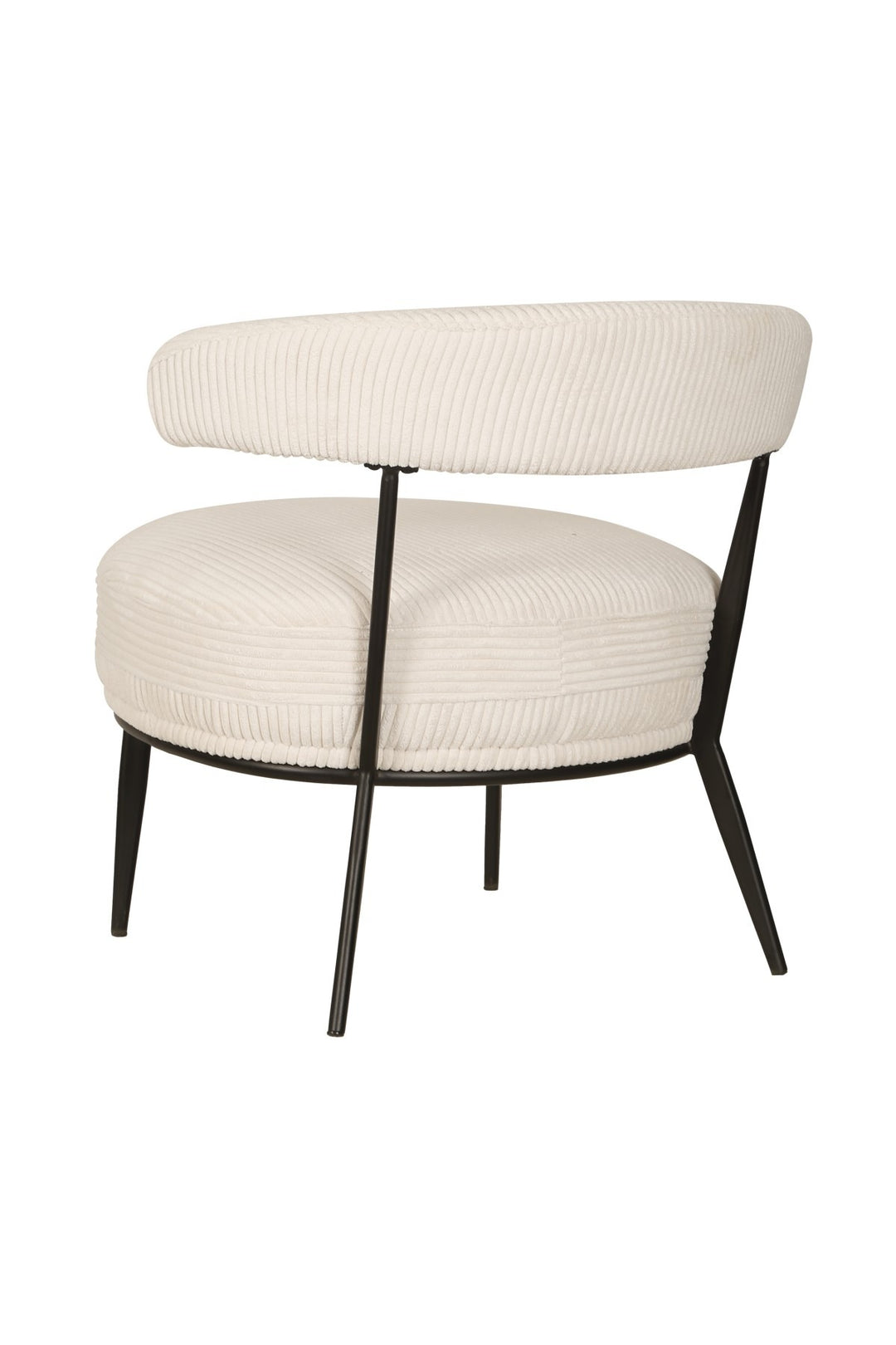 Royal Zenith Ariana Accent Chair – Modern Curved Back Accent Chair with Premium Textured Fabric Upholstery, Powder-Coated Splayed Legs and Contemporary Design Living Room Chair