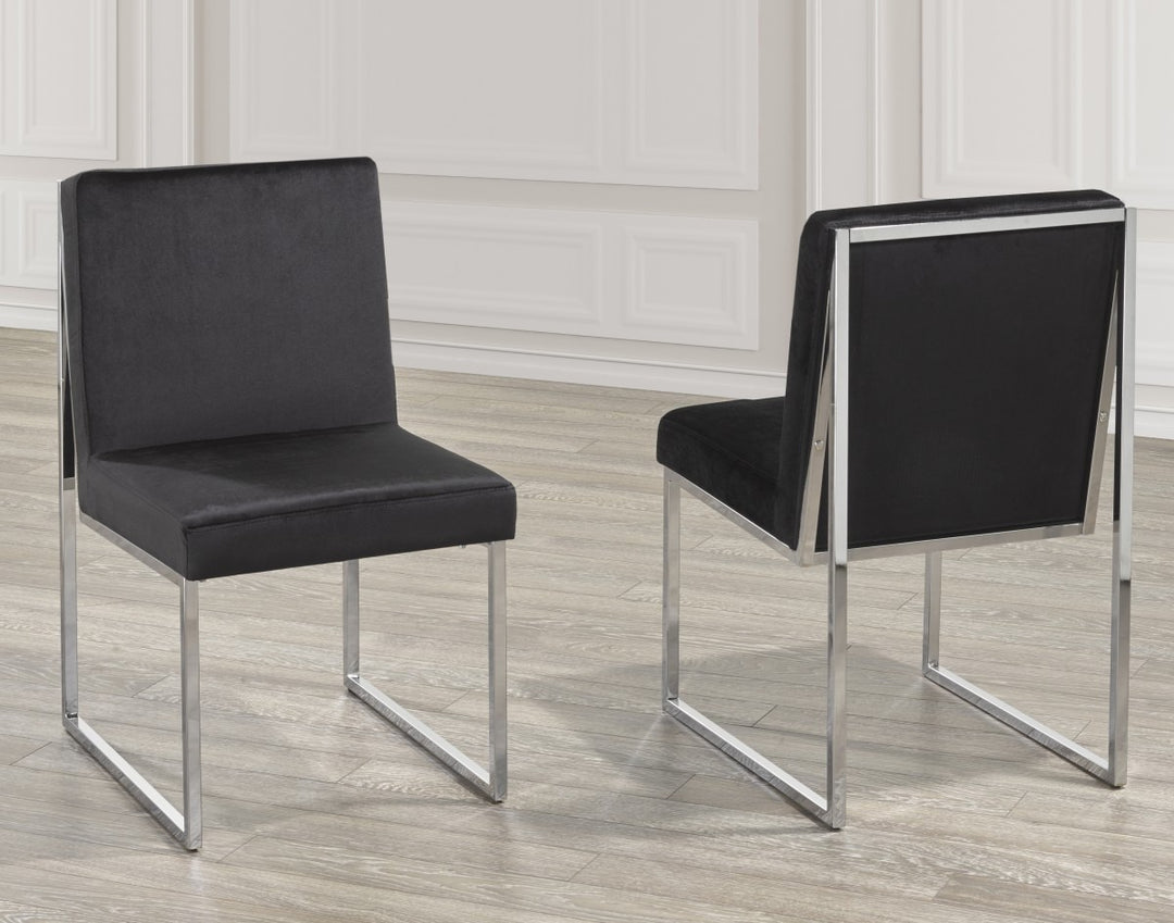 Cedarveil Dining Set – Modern 5-Piece Round Glass Table with Acrylic Legs & Chrome Chairs
