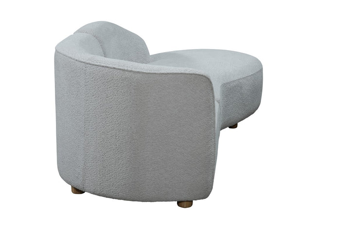Marcello Modern Curved Sofa Chaise with High-Resilience Foam Cushions And Metal Legs