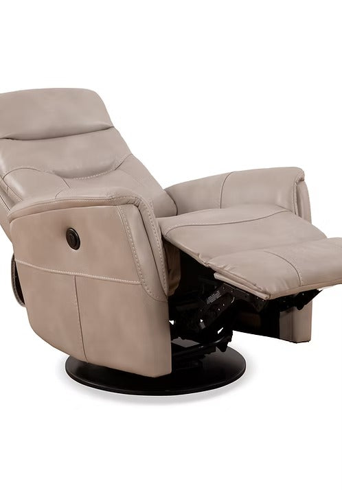 Nivello Power Recliner Chair with Swivel & Glider Function, Zero Wallhugger Design, Soft Black PU Upholstery & High-Density Foam Comfort (Copy)