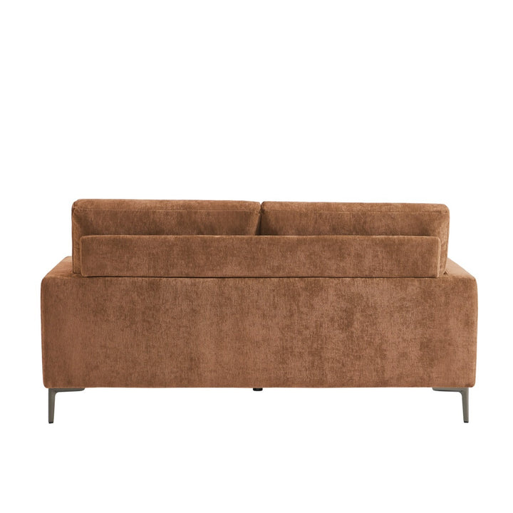 Zenvora Modern Upholstered 3-Seater Sofa with Pocket Spring Cushions, High-Resilience Foam And Metal Legs