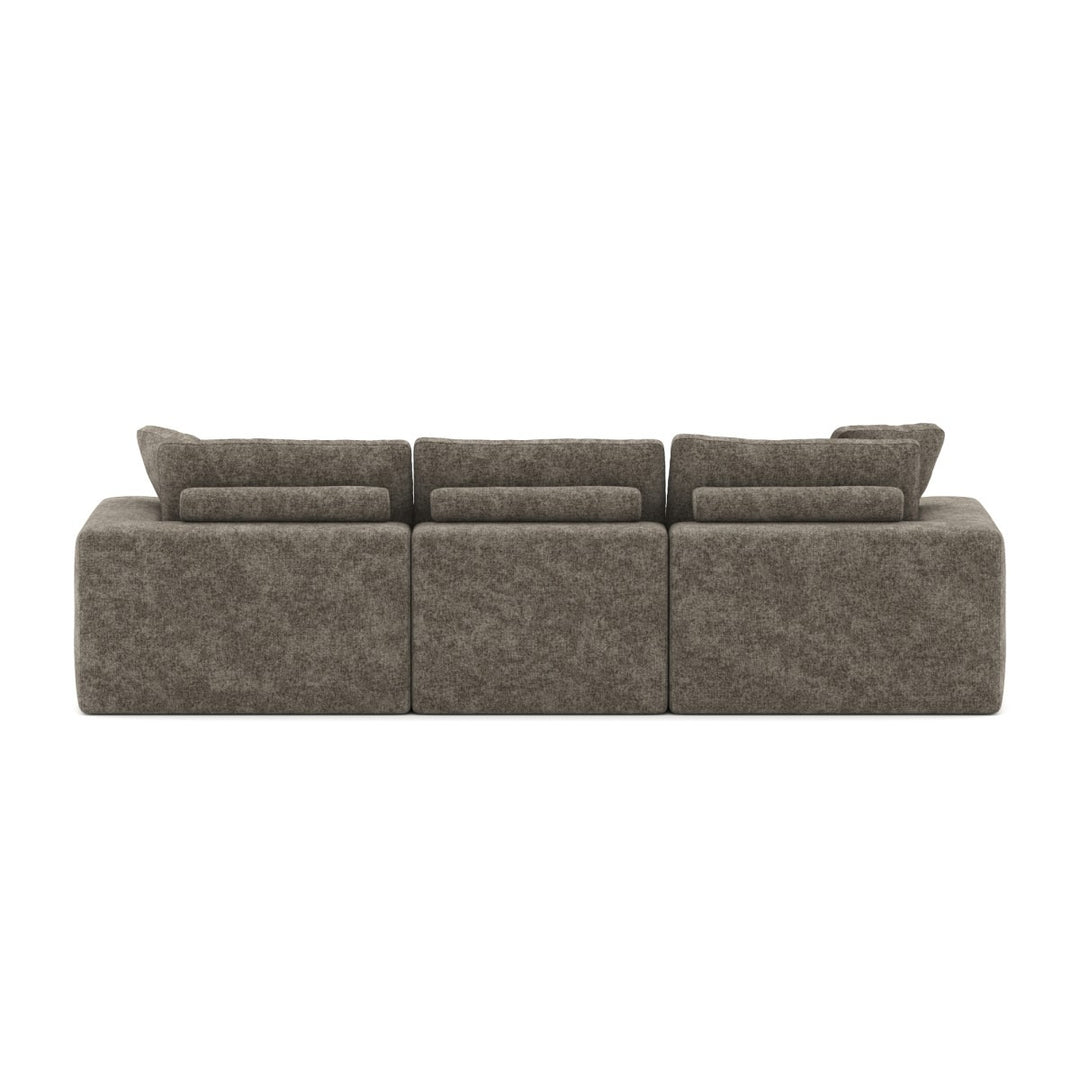 Elysian Sectional Sofa – Modern Luxury L Shape Design with Floating Ottoman, High Density Comfort Seating and Premium Fabric Upholstery