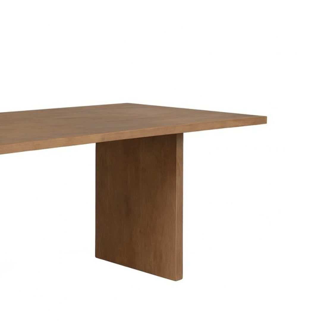 Hudson Solid Wood Dining Table with Architectural Base | Modern Rectangular Contemporary Design