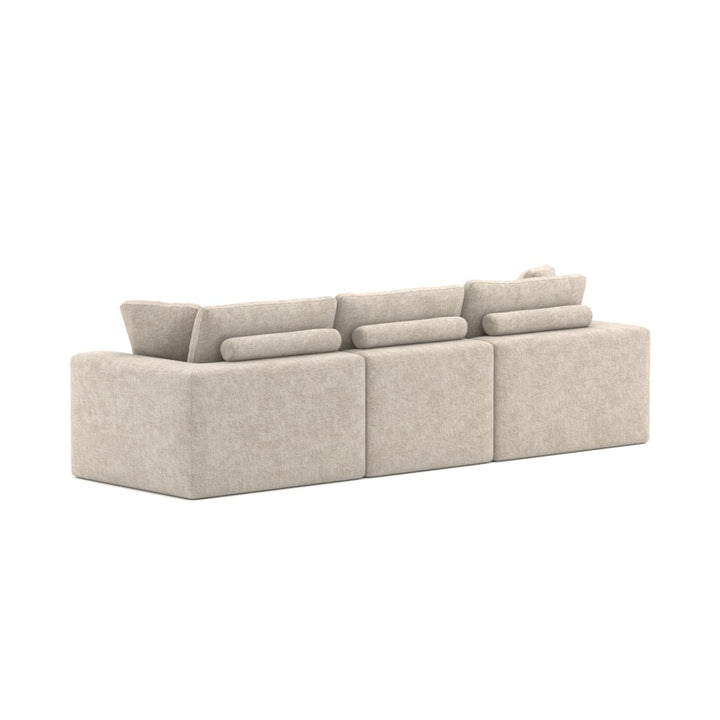 Sovereign Sectional Sofa – Modern Luxury L Shape Design with Floating Ottoman and High Density Comfort Seating