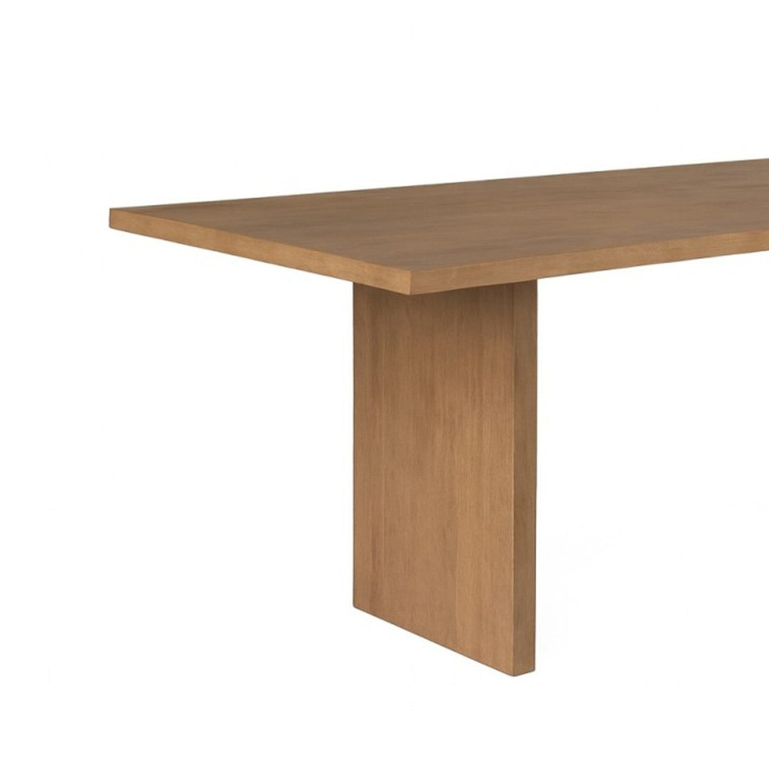 Hudson Solid Wood Dining Table with Architectural Base | Modern Rectangular Contemporary Design