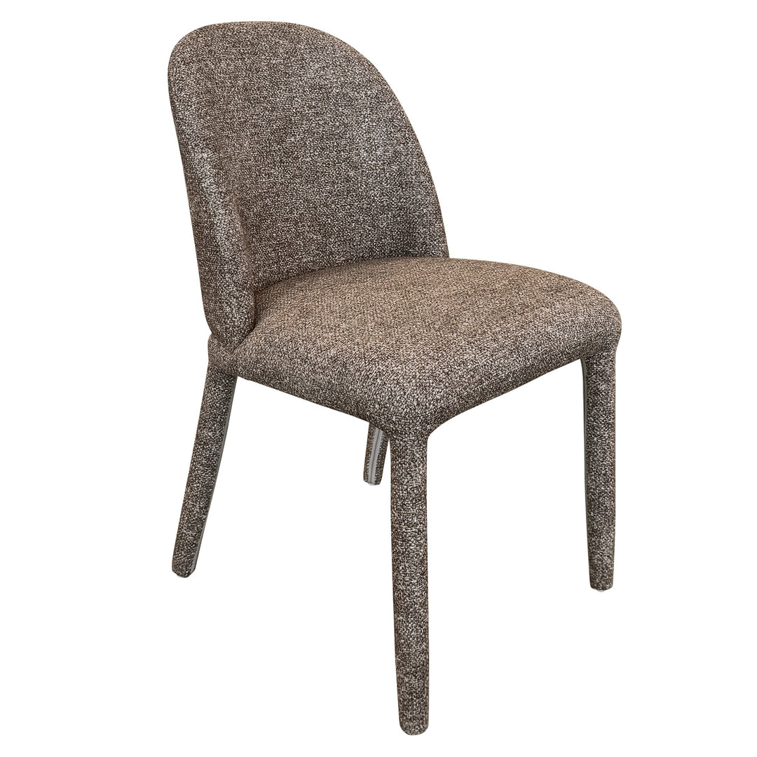 Valerio Modern Upholstered Dining & Lounge Chair, Multi-Toned Gray Textured Fabric (Set of 2)