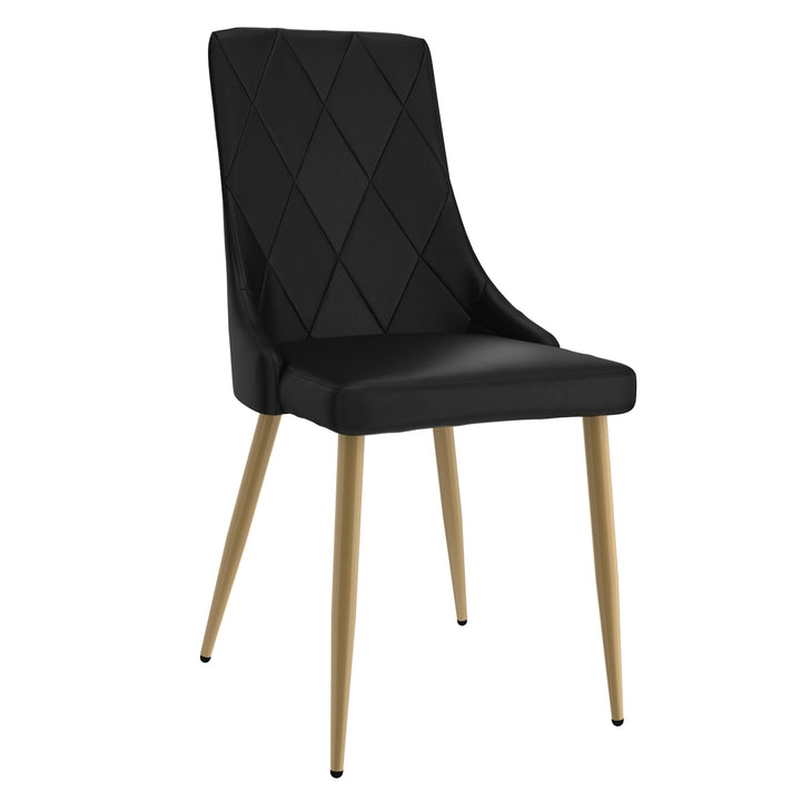 Merano Mid-Century Modern Solid Oak Dining And Lounge Chair, Natural Finish (Set of 2)