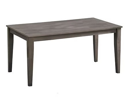 Zenvira 7-Piece Dining Set – Antique Grey Modern Finish Rectangular Table with Ladder Back Chairs