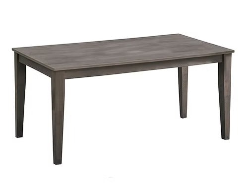 Marenzo 7-Piece Dining Set – Antique Grey Modern Finish Rectangular Table with PU Chairs