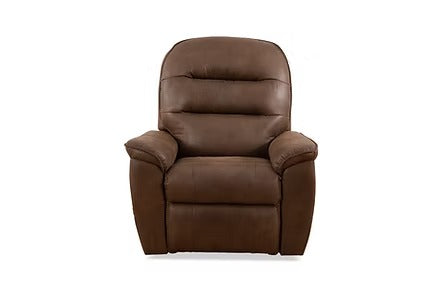 Lunvexa Lift Chair in Soft Brown PU with Wired Remote Control &amp; High-Density Comfort Seating
