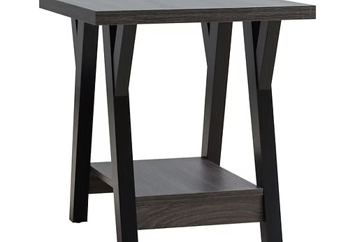 Lunvexis 3 Piece Coffee Table Set – Modern Wooden Top Coffee Table with Storage Shelf and Black Legs