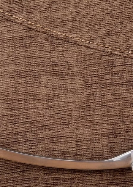 Torvella Recliner Chair with Side-Mounted Steel Pull Handle, Glider Rocking Mechanism &amp; Zero Wallhugger Design in Soft Chocolate Fabric