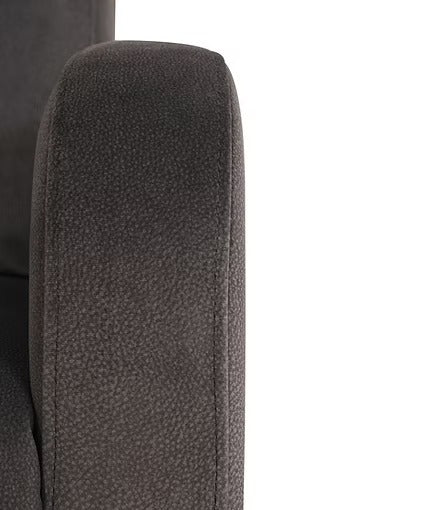 Wervano Recliner Chair with Swivel Glider Mechanism, Zero Wallhugger Design &amp; Soft Charcoal Fabric