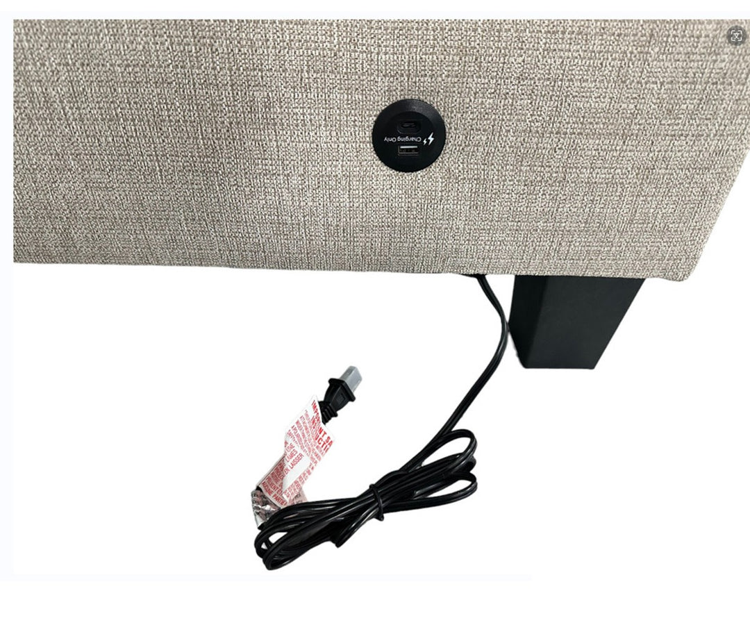 Celeste Fabric Upholstered RAF Sectional Sofa With USB Charging Ports - Almond | Stylish, Timeless, Affordable, Comfortable & Built to Last