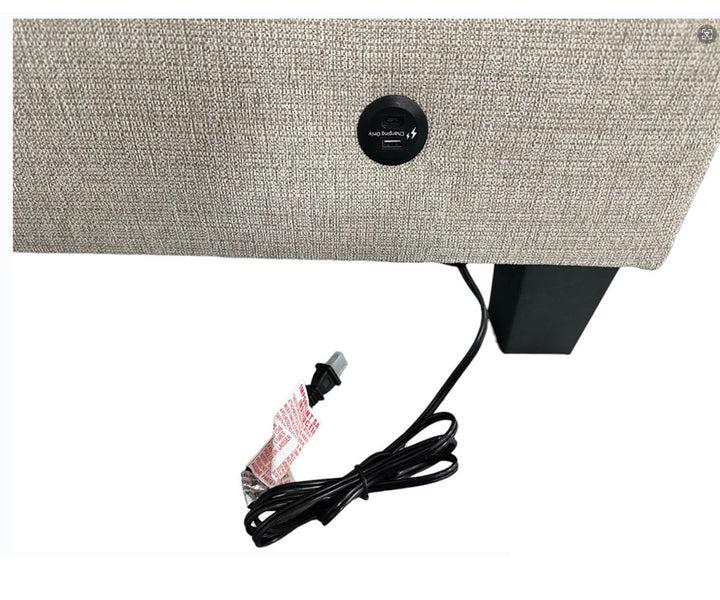 Celeste Fabric Upholstered RAF Sectional Sofa With USB Charging Ports - Almond | Stylish, Timeless, Affordable, Comfortable & Built to Last
