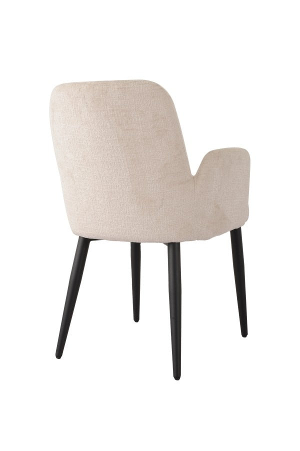 Celeste Dining Chair Set of 2 – Modern Upholstered Chairs with Premium Fabric, Splayed Legs and Contemporary Design
