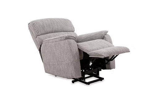 Orvexa Lift Chair in Soft Grey Fabric with Wired Remote Control &amp; High-Density Comfort Seating