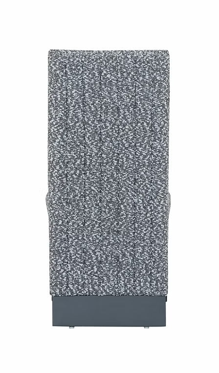 Maison Virel 2-Piece Modern Soft Grey Fabric Dining Chair Set with Plush Channel Tufting