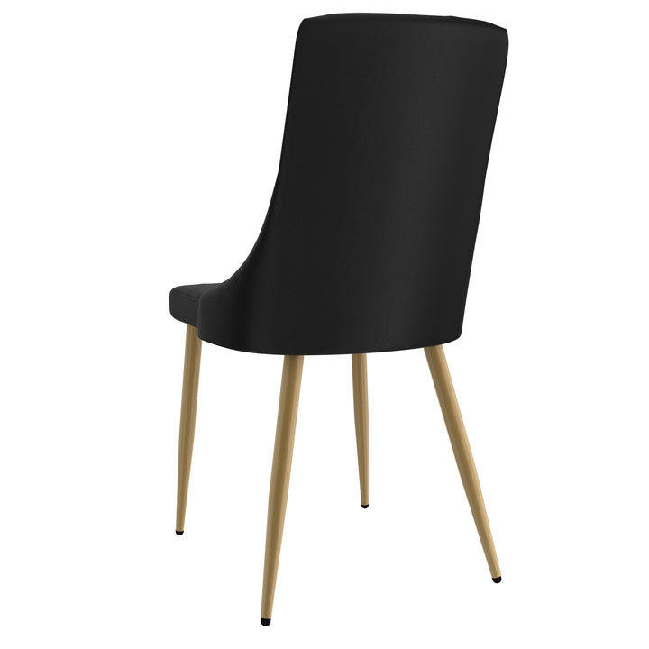 Merano Mid-Century Modern Solid Oak Dining And Lounge Chair, Natural Finish (Set of 2)