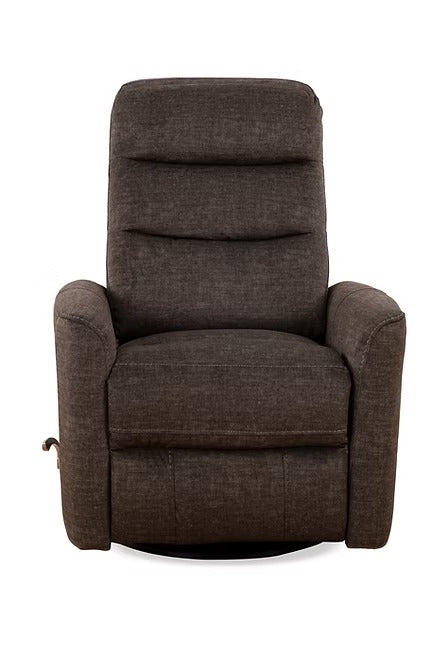 Solviera Recliner Chair with Side-Mounted Steel Pull Handle, Glider Rocking Mechanism &amp; Zero Wallhugger Design in Soft Grenada Fabric