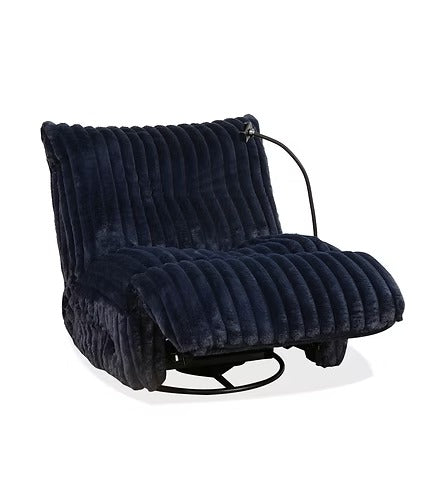 Pralvion Recliner Chair with Cell Phone Holder, Swivel Glider Mechanism, Zero Wallhugger Design & Soft Corduroy Fabric