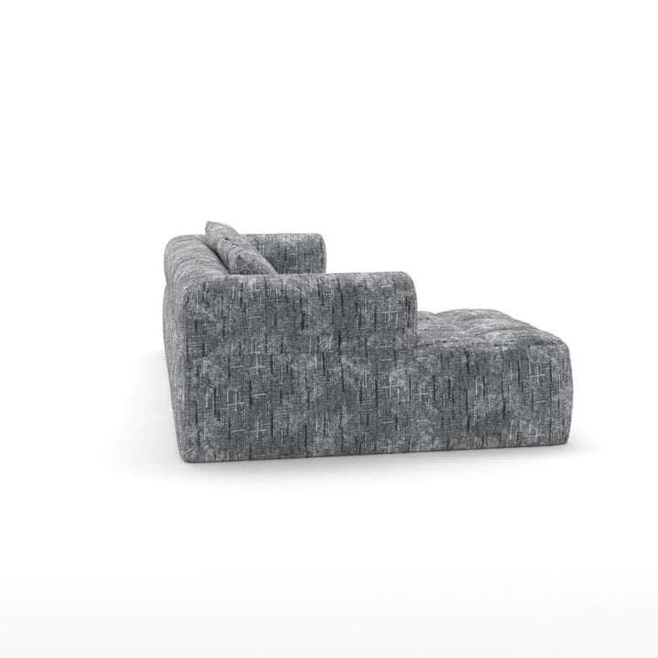 Caldris Modern Compression Sectional Sofa with Pocket Coil & High-Density Foam Cushions